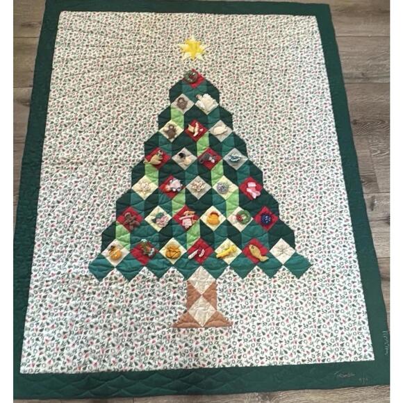 Christmas quilt Dated And Signed